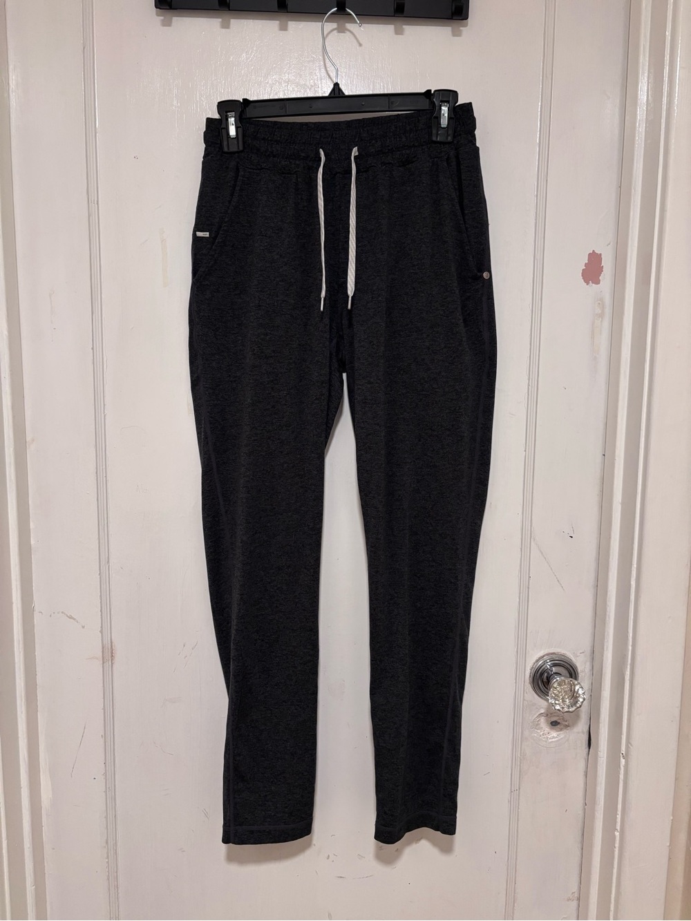 Vuori Black Heather Drawstring Joggers